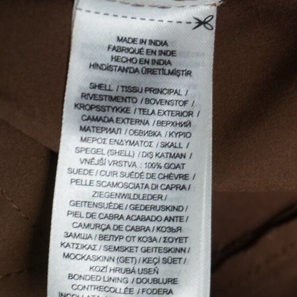 New Lauren Ralph Lauren Straight-Leg Goat Suede Riding Pants in Brown sz 16 - Picture 16 of 16